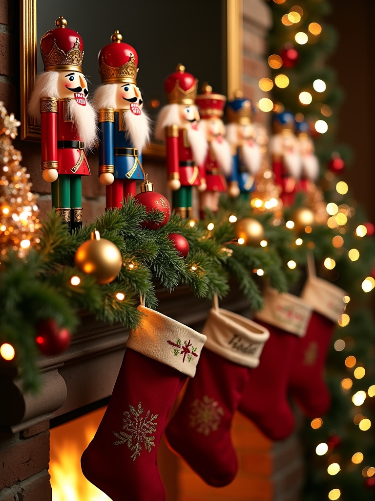 charming nutcracker holiday display