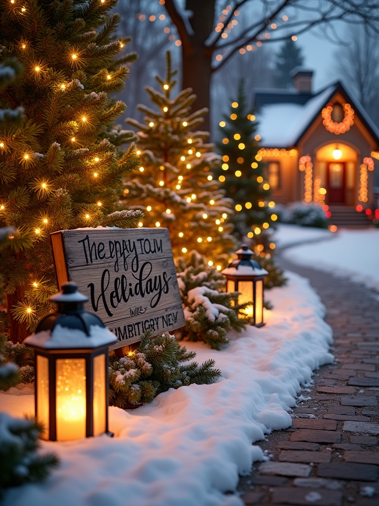 cheerful holiday sign designs