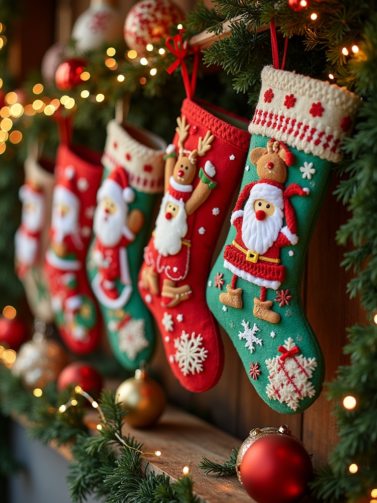 cheerful holiday stocking hangers