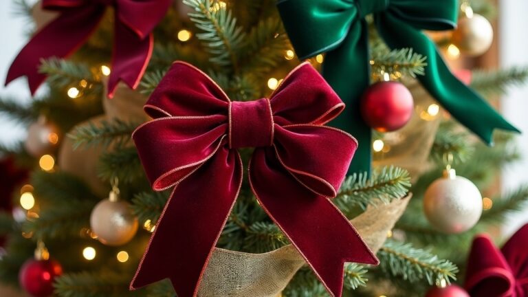 christmas tree bow decorations