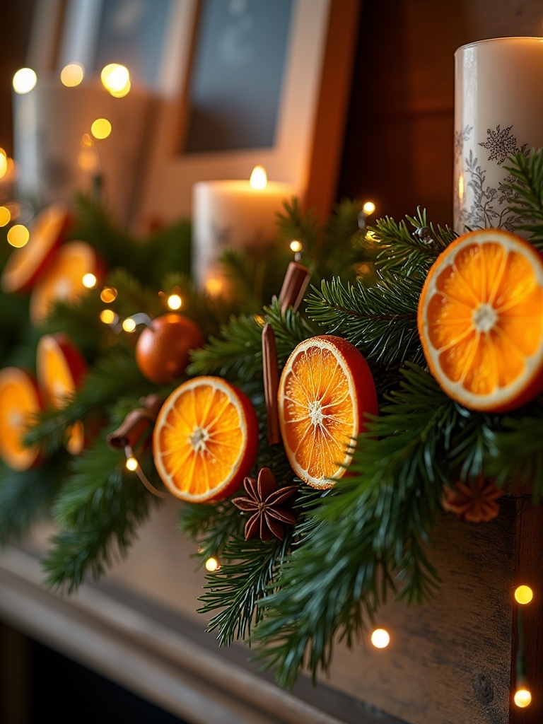 citrus garlands brighten decor