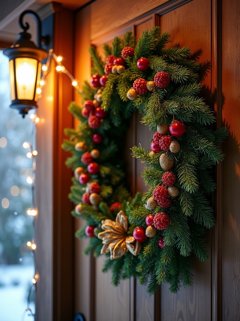 classic festive wreath decorations