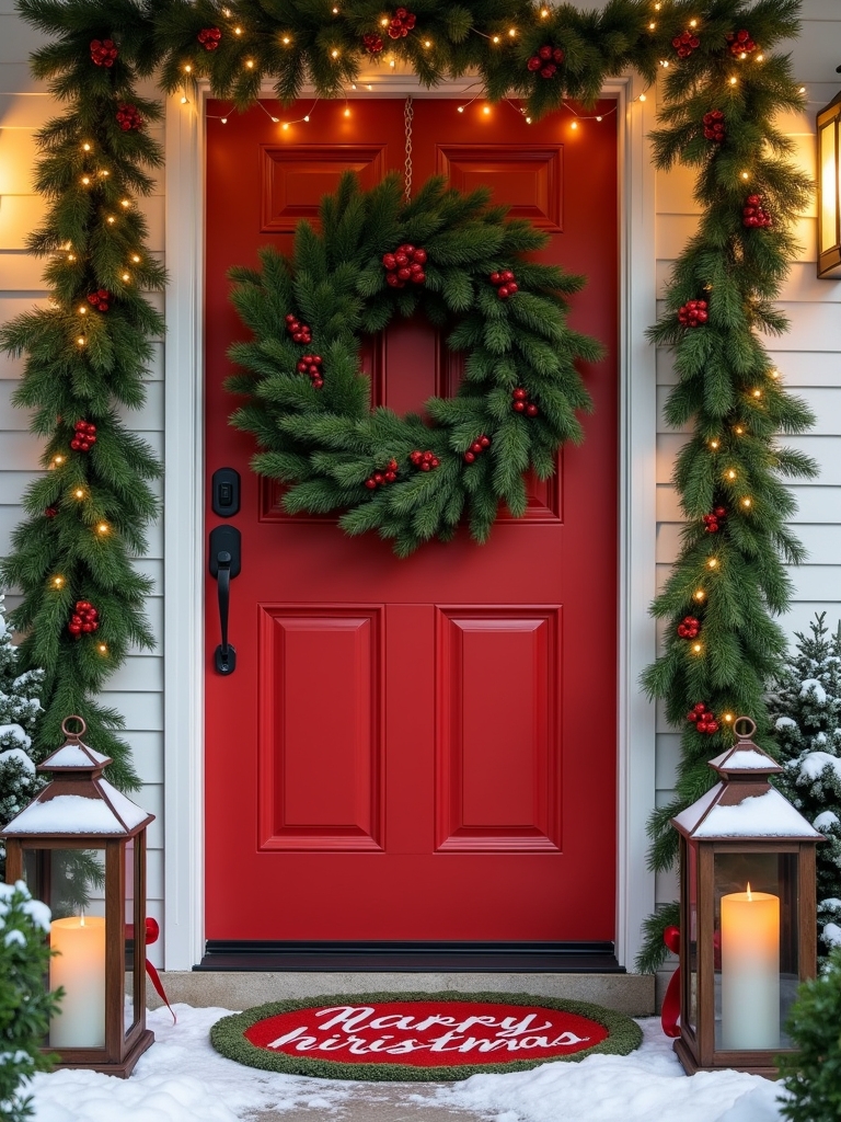 classic greenery wreath decoration