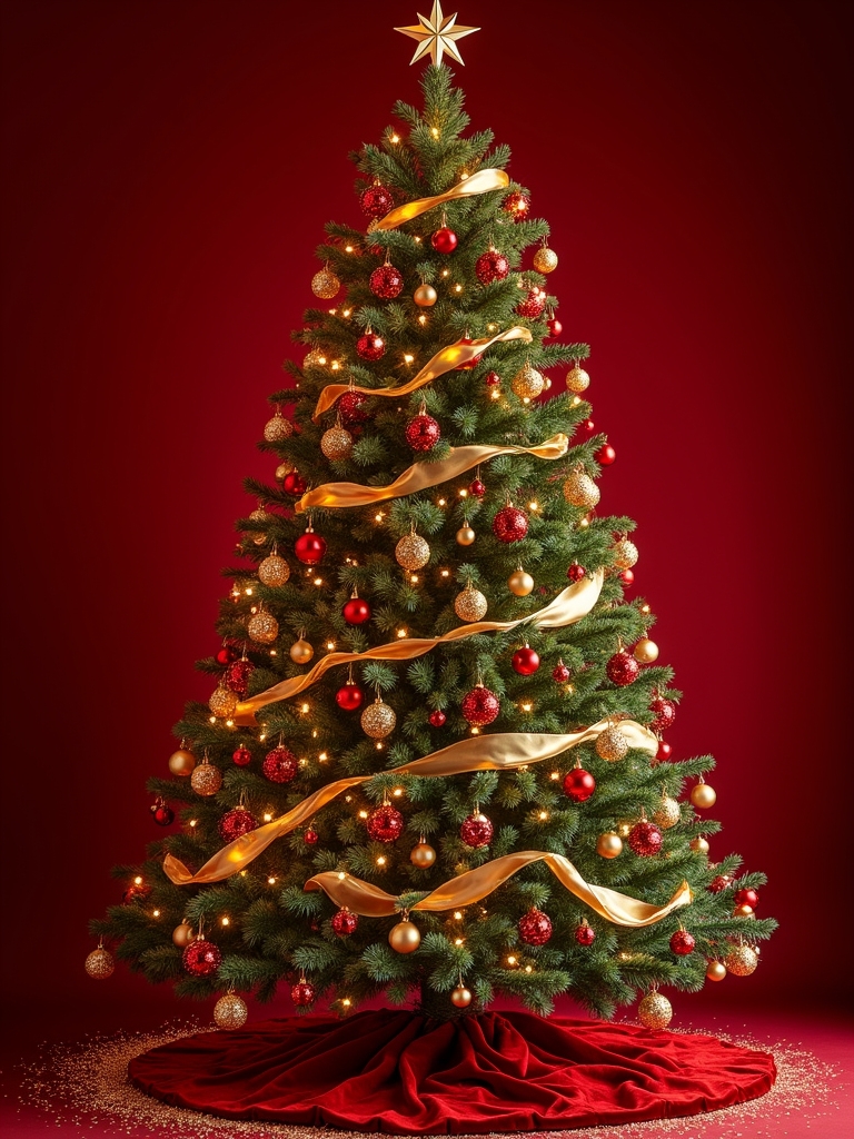 classic red and gold