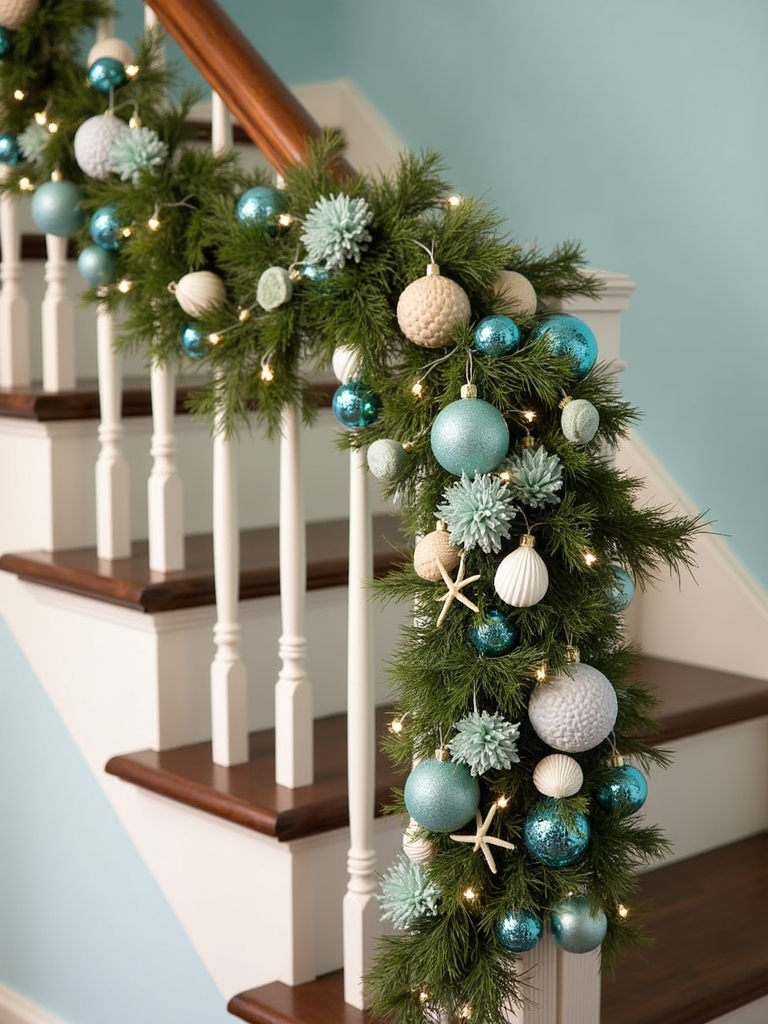 coastal seashell christmas decor