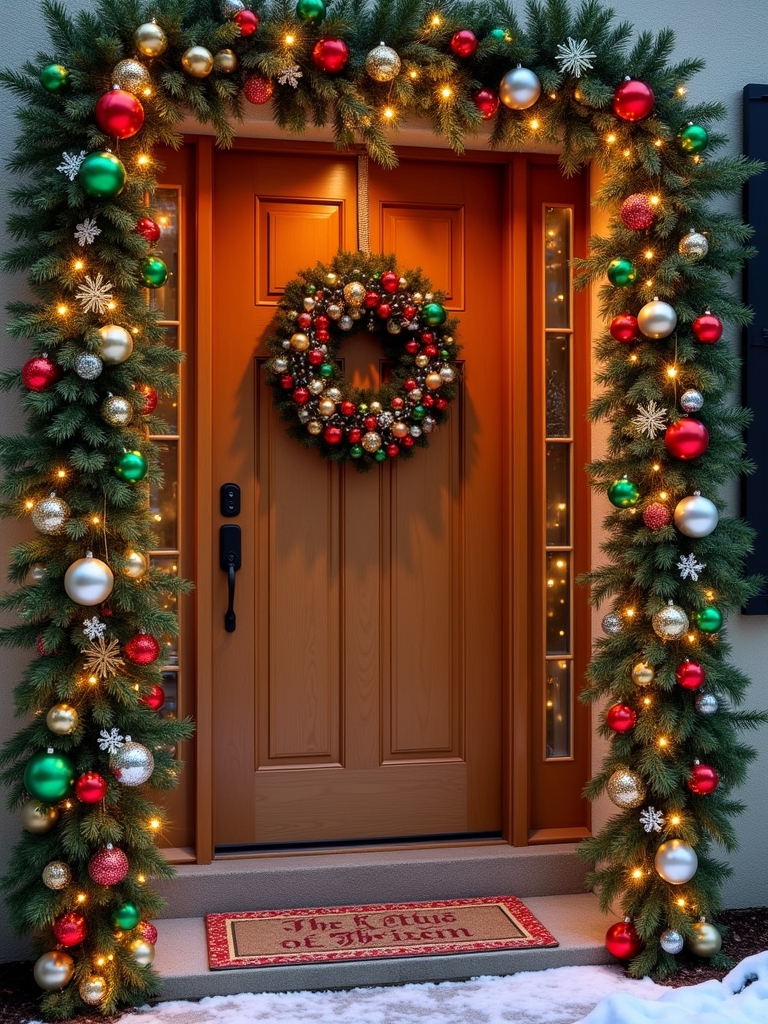 colorful festive ornament displays