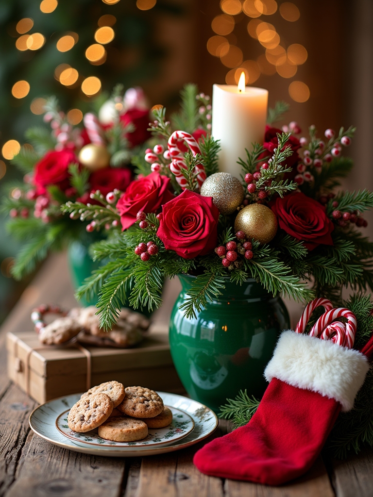 colorful festive stocking treats
