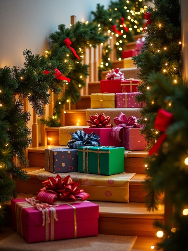 colorful gift box decorating