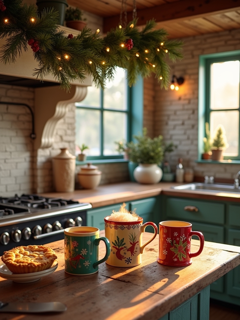 colorful holiday mug collection