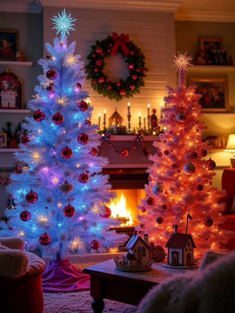 colorful whimsical tree decorations