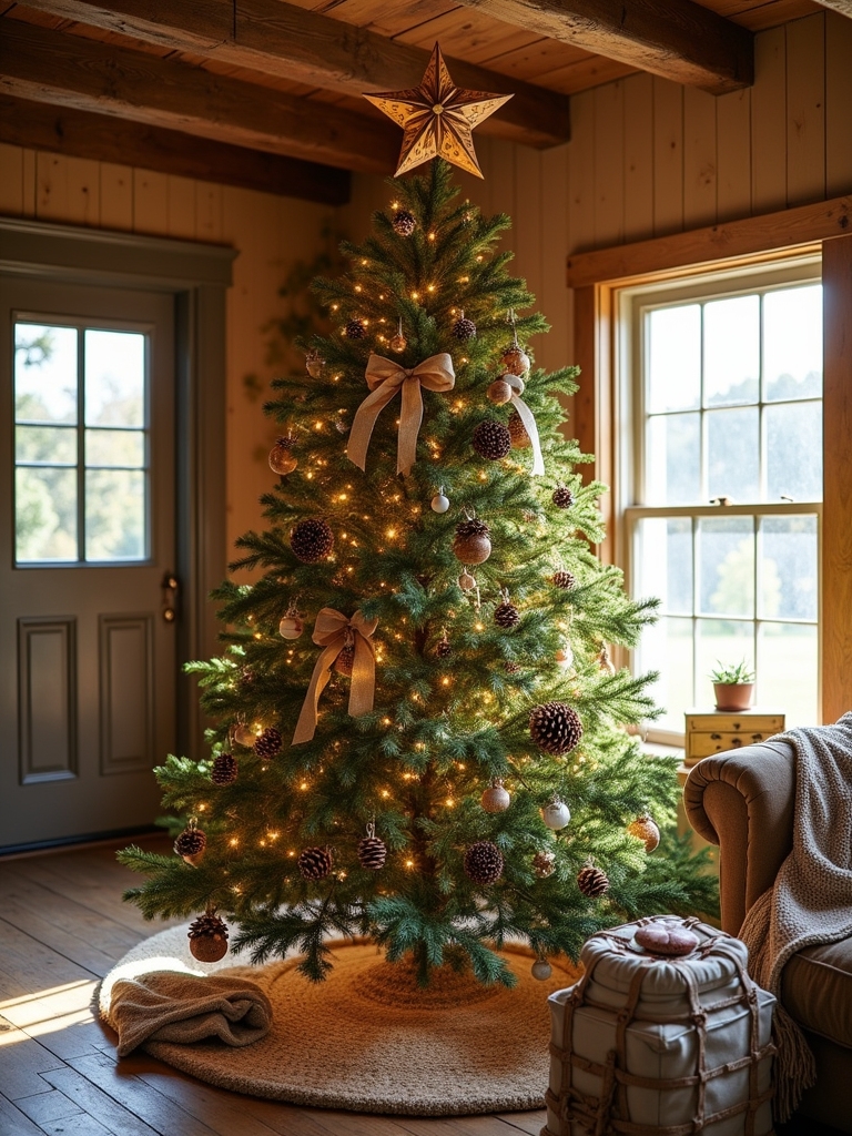 country inspired christmas tree topper