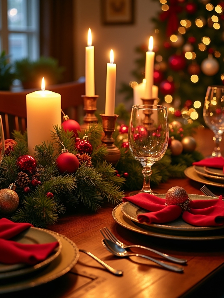 cozy candlelight and cinnamon