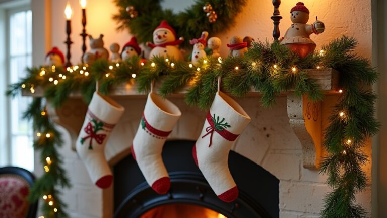 cozy christmas mantel decorations