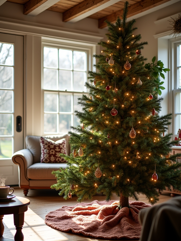 cozy christmas tree skirts