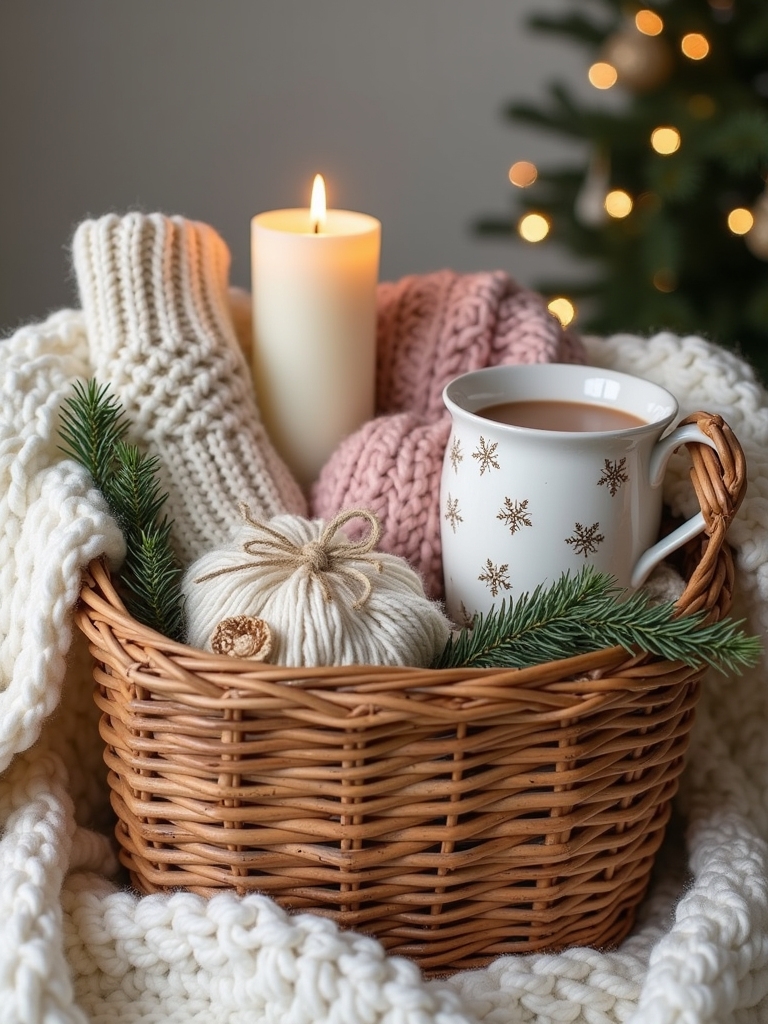 cozy comfort winter basket