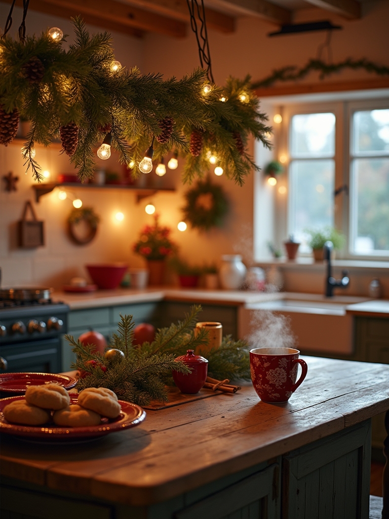 cozy farmhouse christmas ambiance