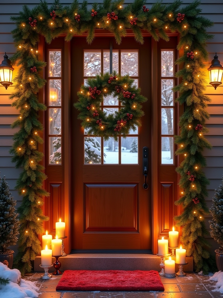 cozy holiday candle arrangements