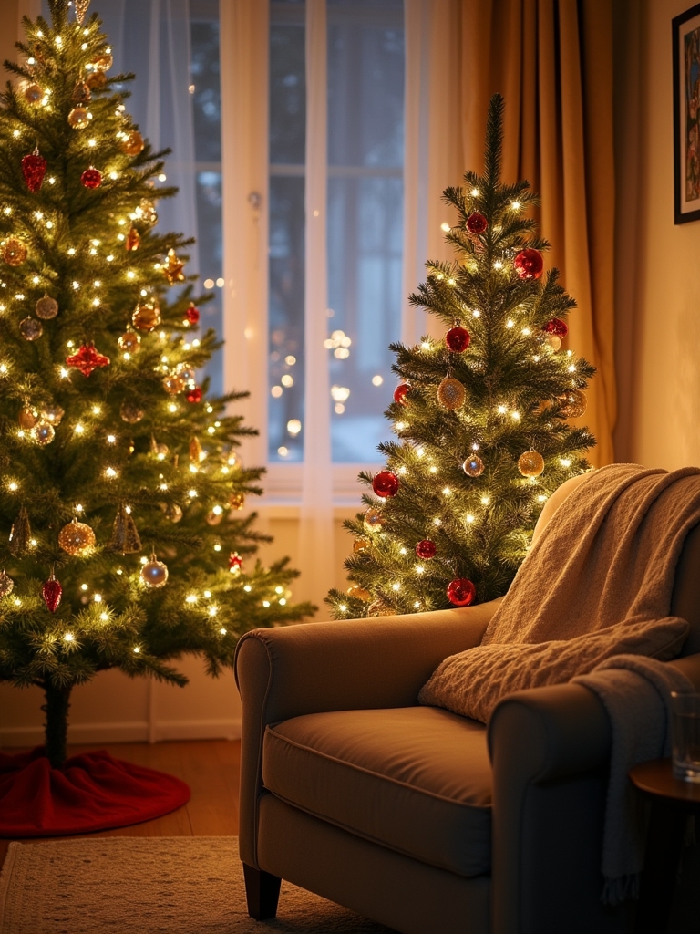 cozy holiday gathering space