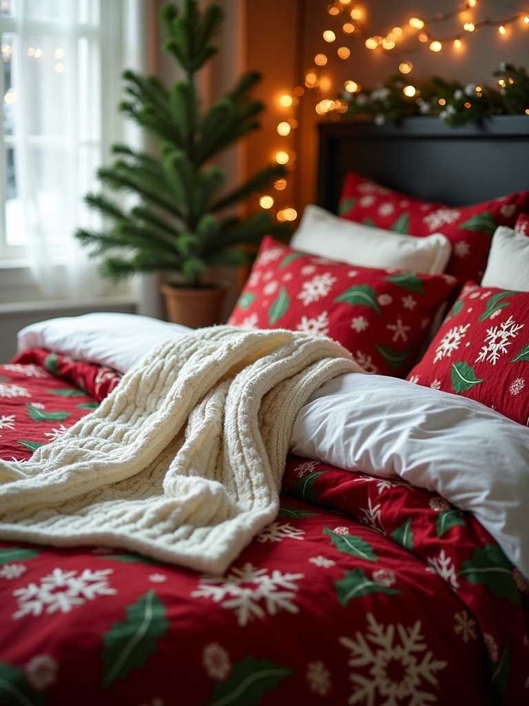 cozy holiday knitted blankets