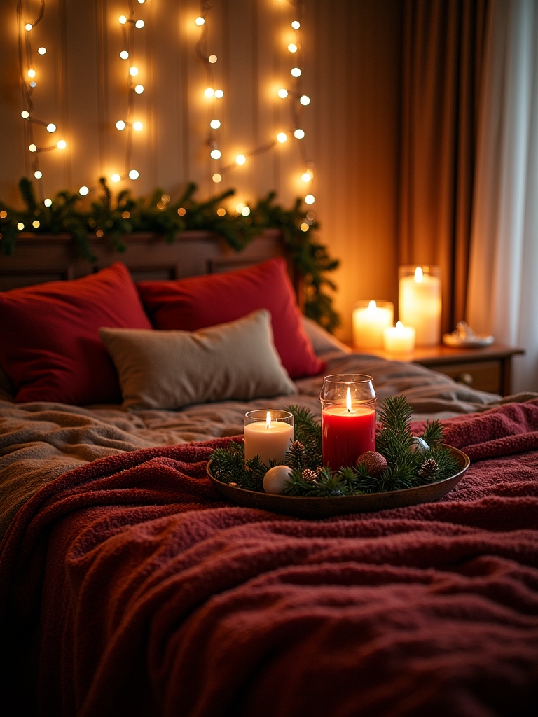 cozy holiday scented candles