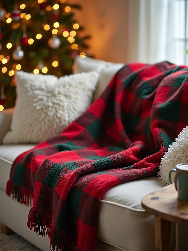 cozy holiday throw blanket