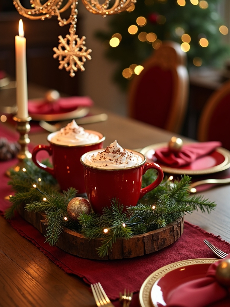 cozy hot chocolate station
