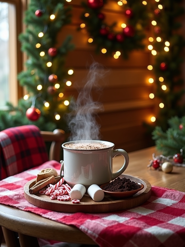 cozy hot cocoa station