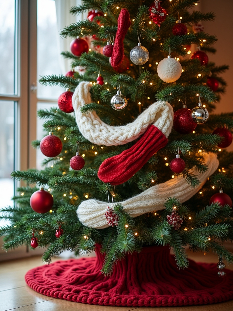 cozy knit holiday decor