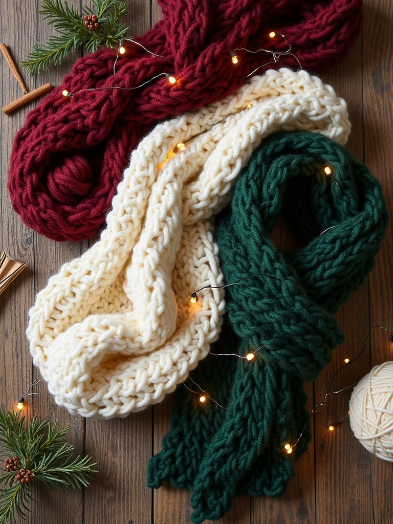 cozy knitted scarf gifts