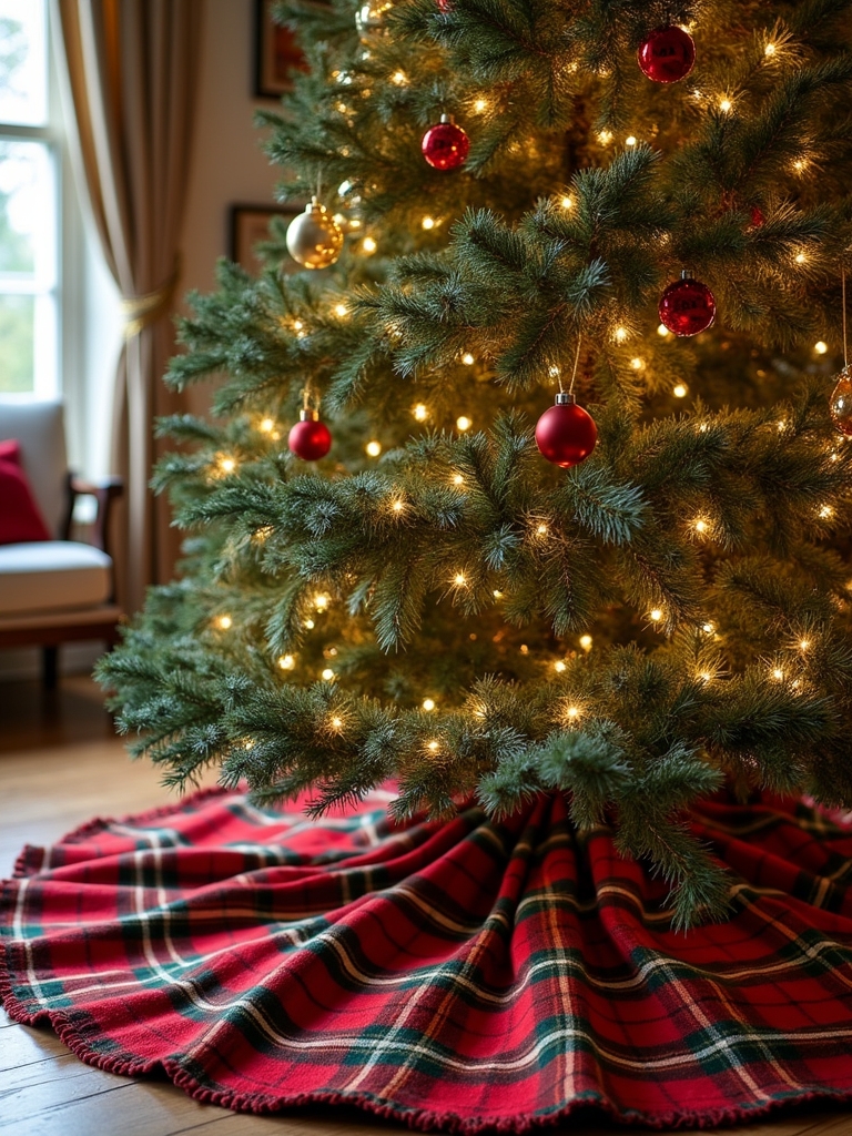 cozy layered plaid elegance