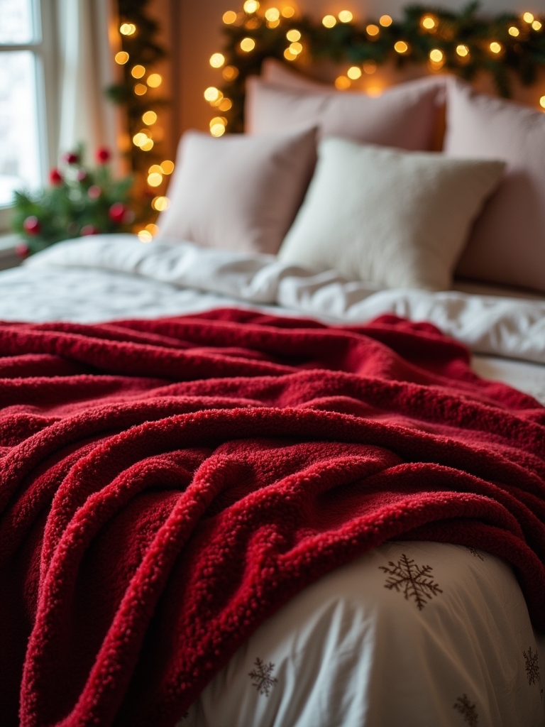cozy luxurious holiday throw