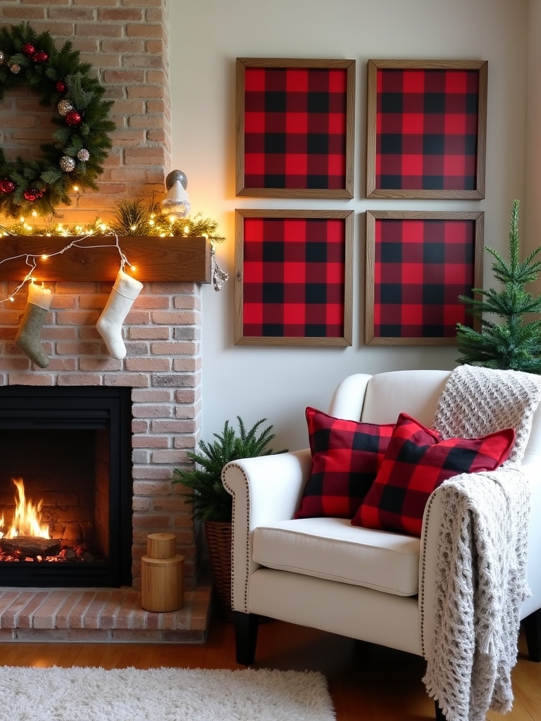 cozy rustic buffalo plaid