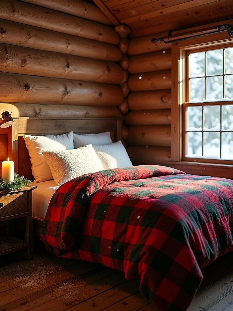 cozy rustic cabin comforter