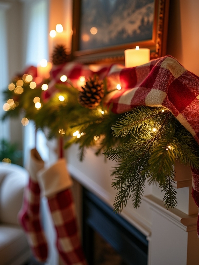 cozy seasonal flannel garland