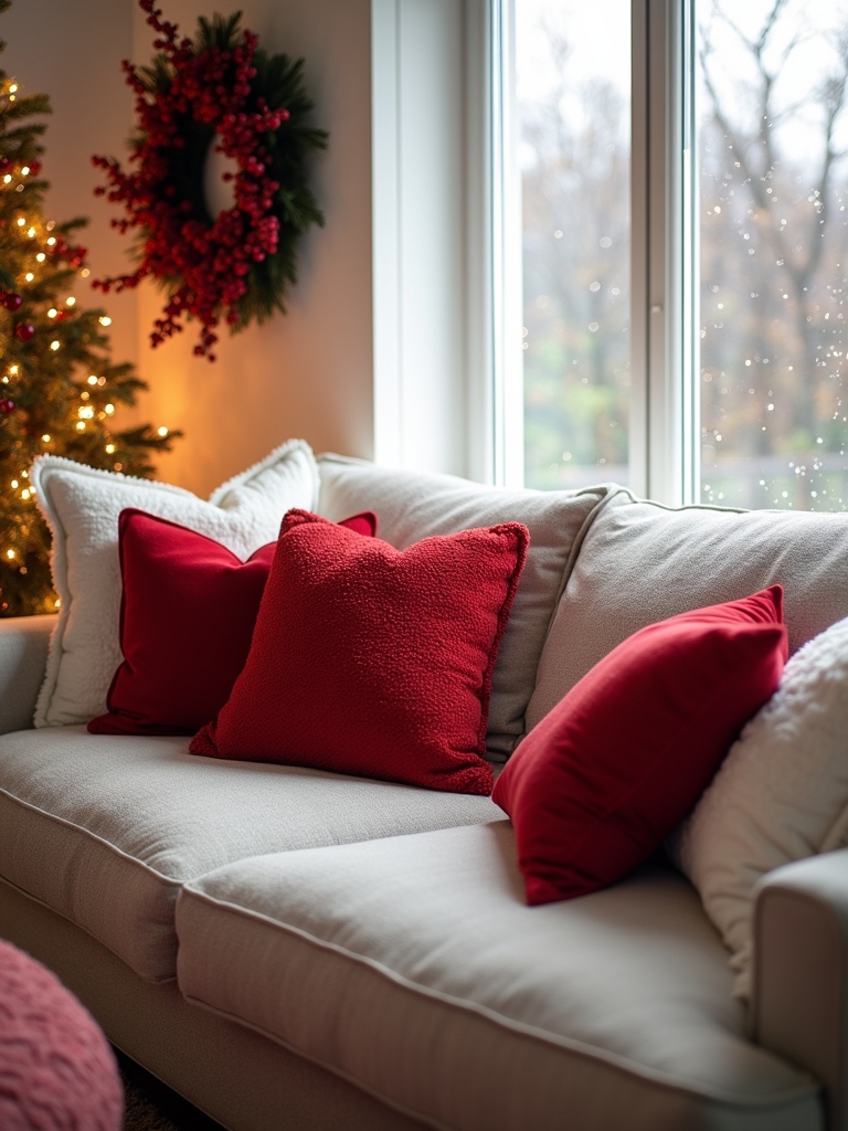 cozy textured holiday decor