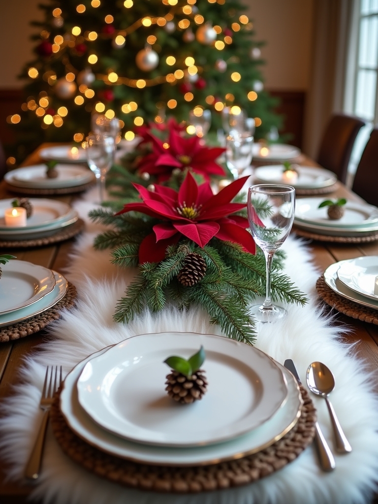 cozy winter dining decor