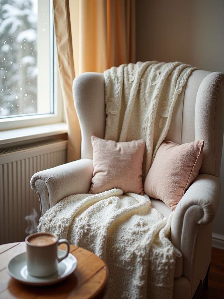 cozy winter snowflake blanket