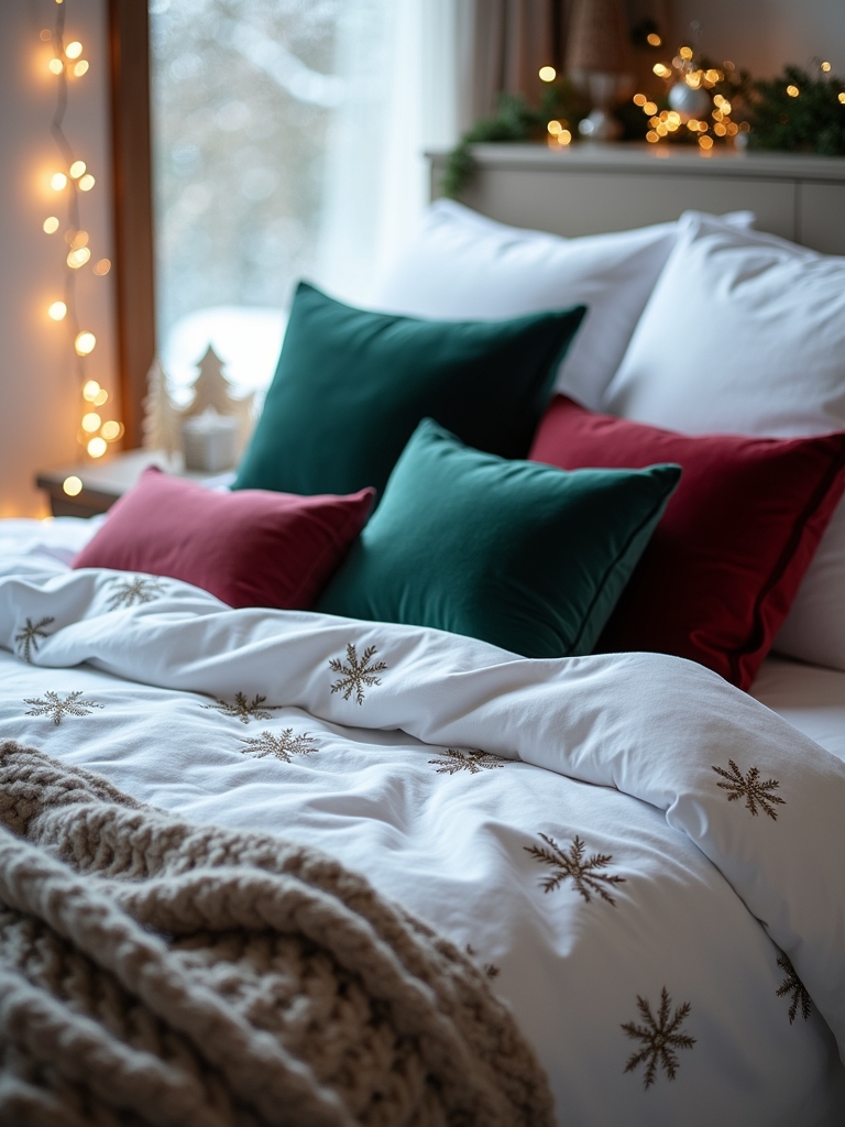 cozy winter themed bedroom retreat