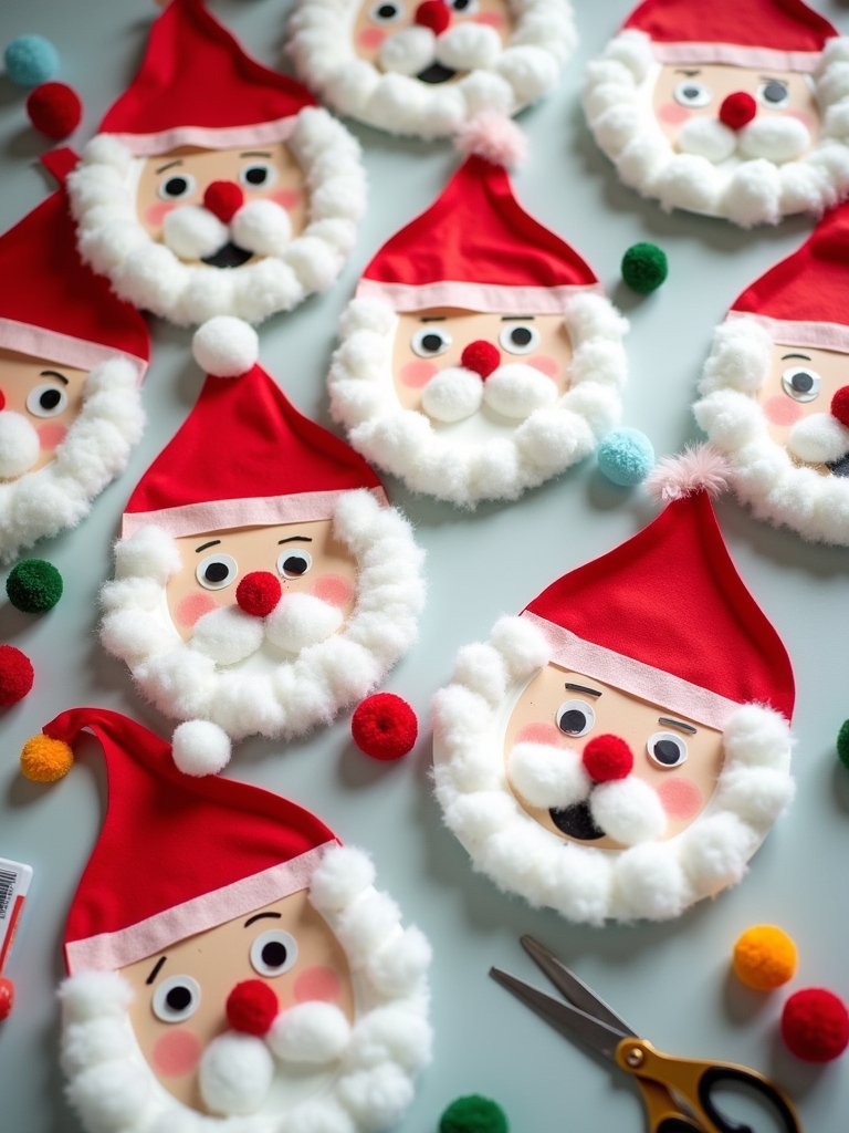 craft festive santa faces