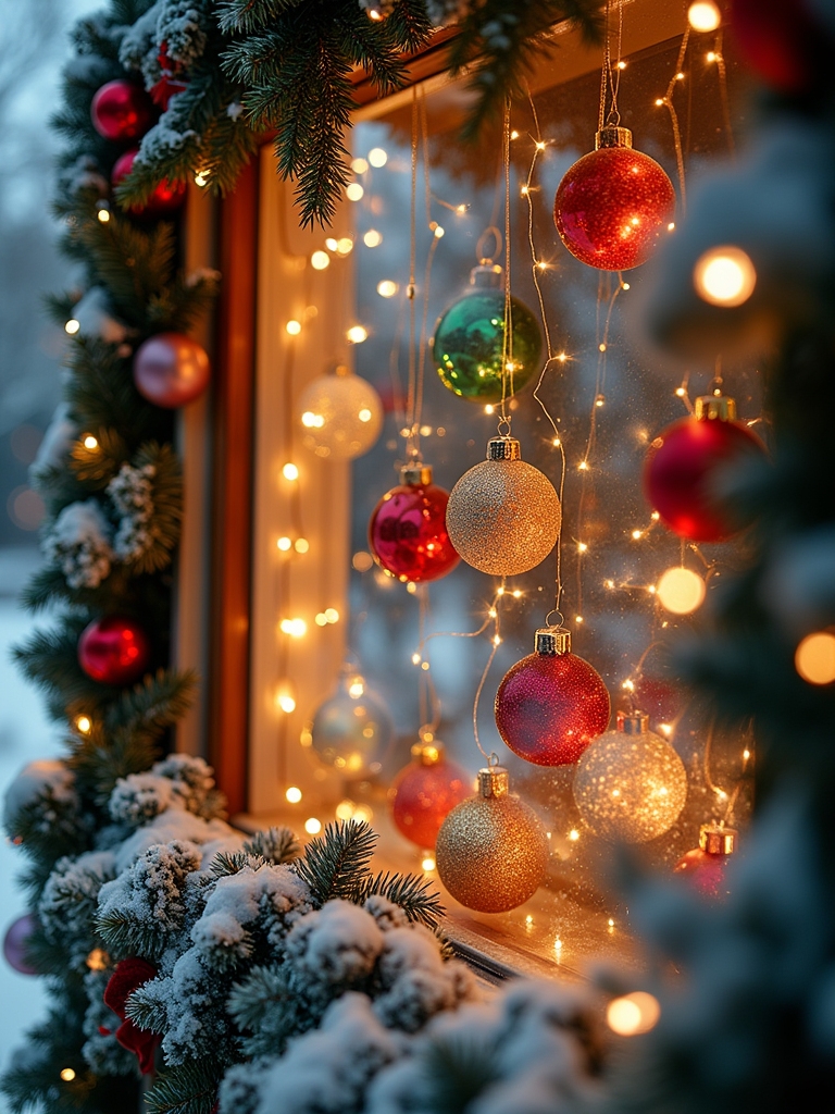 creative christmas ornament display