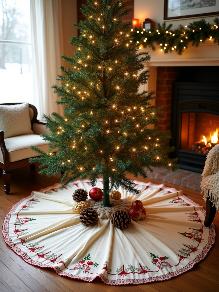creative christmas tree skirt
