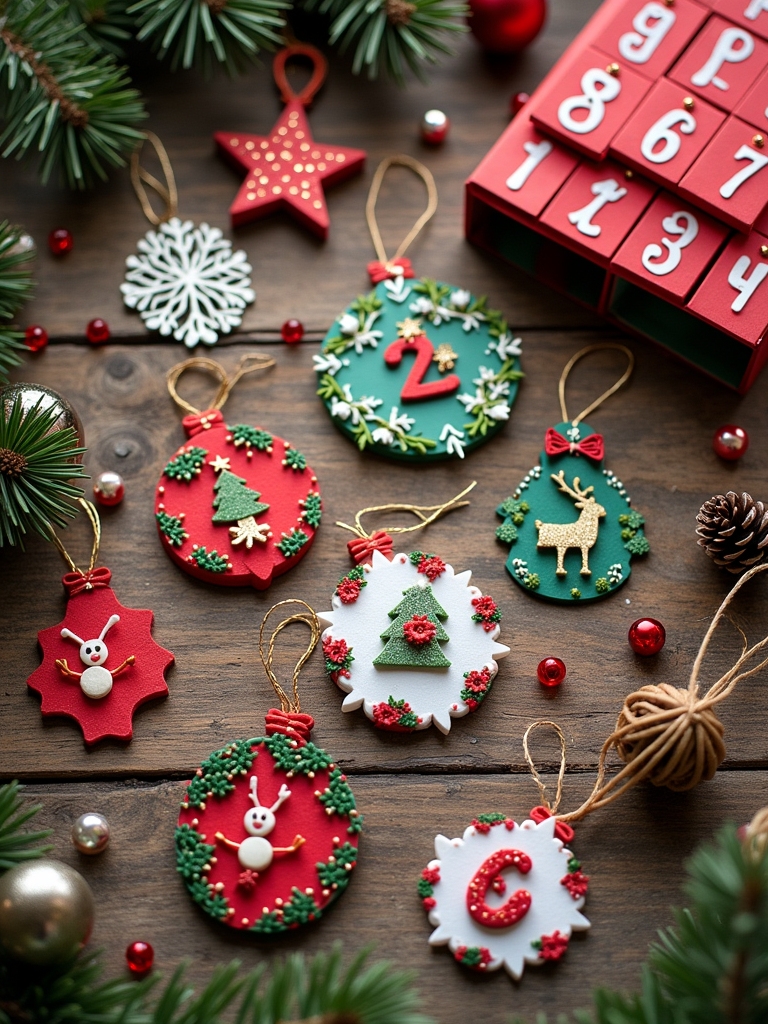 creative holiday countdown ornaments