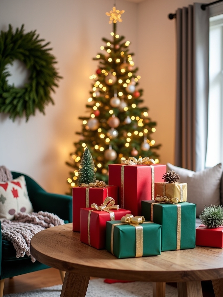 creative holiday gift displays