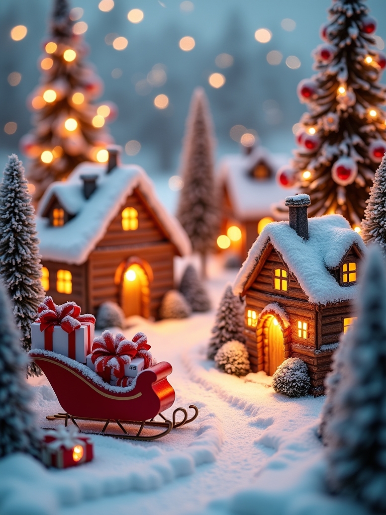 decorative christmas village displays