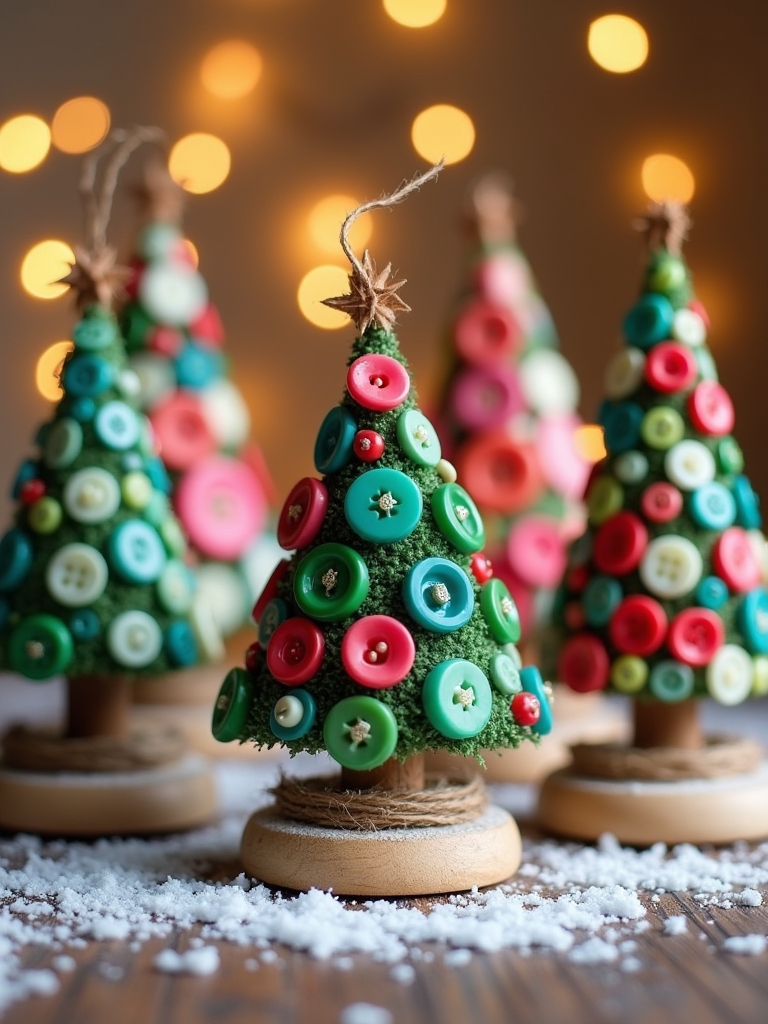 diy button tree ornaments