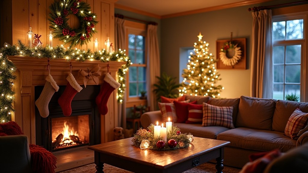 diy christmas living room decor