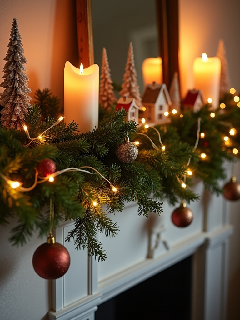 diy christmas village garland