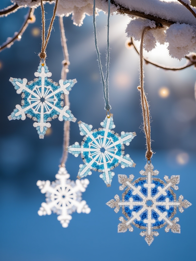 diy colorful winter decorations