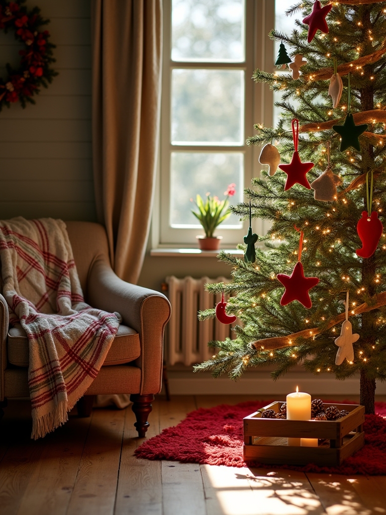 diy felt ornament crafting