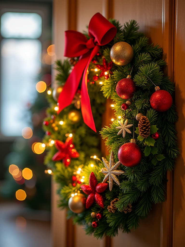 diy festive holiday wreath